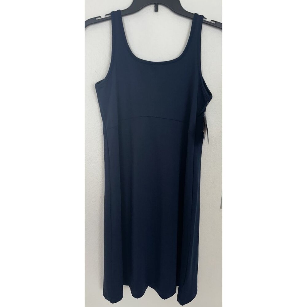 Columbia Navy Sleeveless Scoop Neck Freezer Women's Dress - Picture 3 of 16